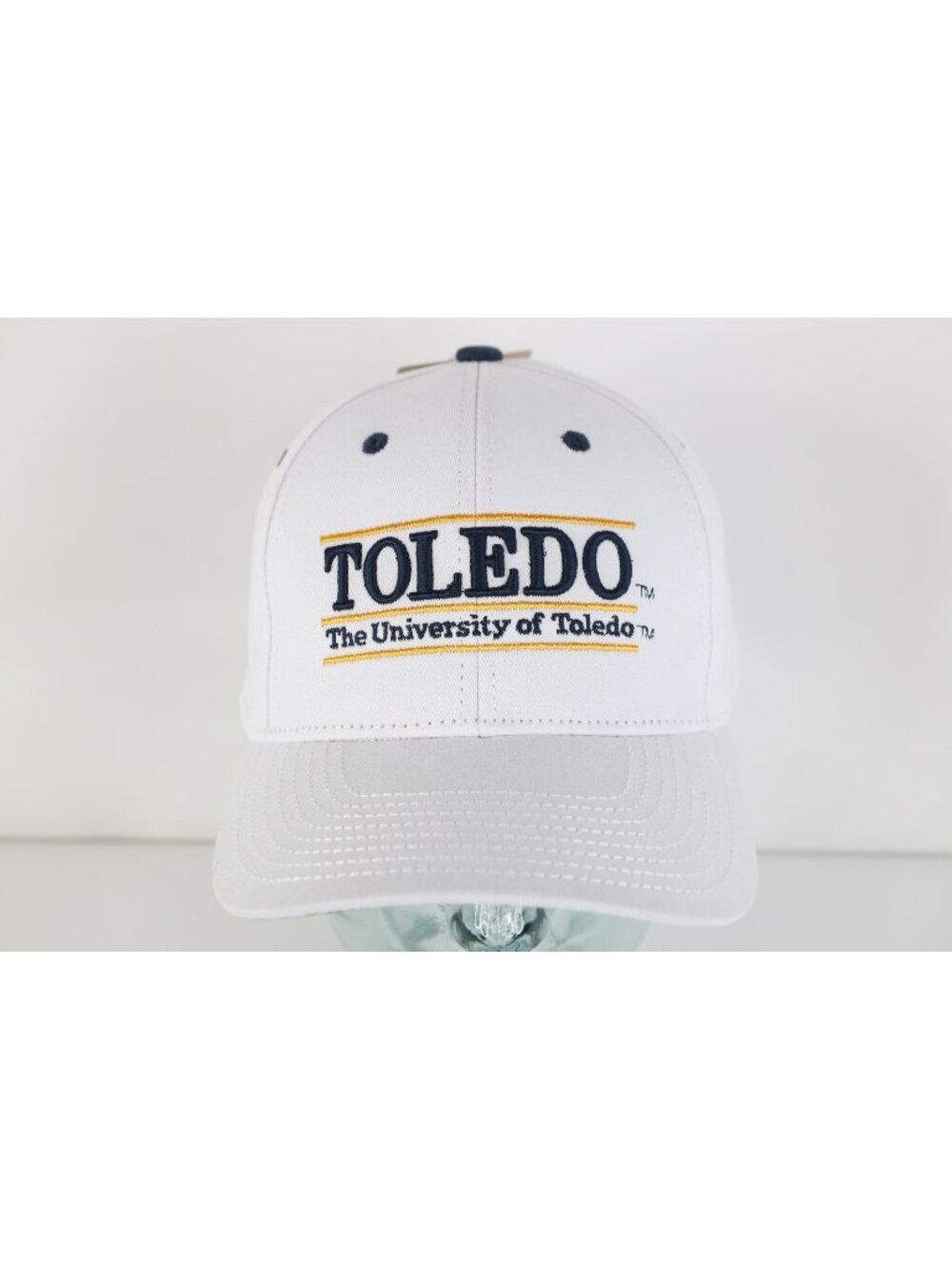 Deadstock Vintage The Game Spell Out The University of Toledo Snapback Hat White